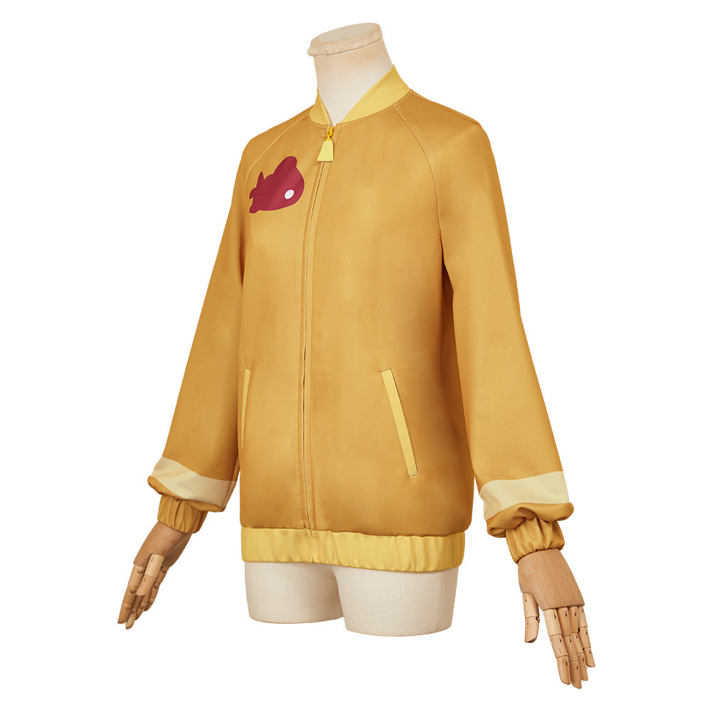 Amate Yuzuriha gelb Jacke Mobile Suit Gundam GQuuuuuuX Machu Cosplay Outfits