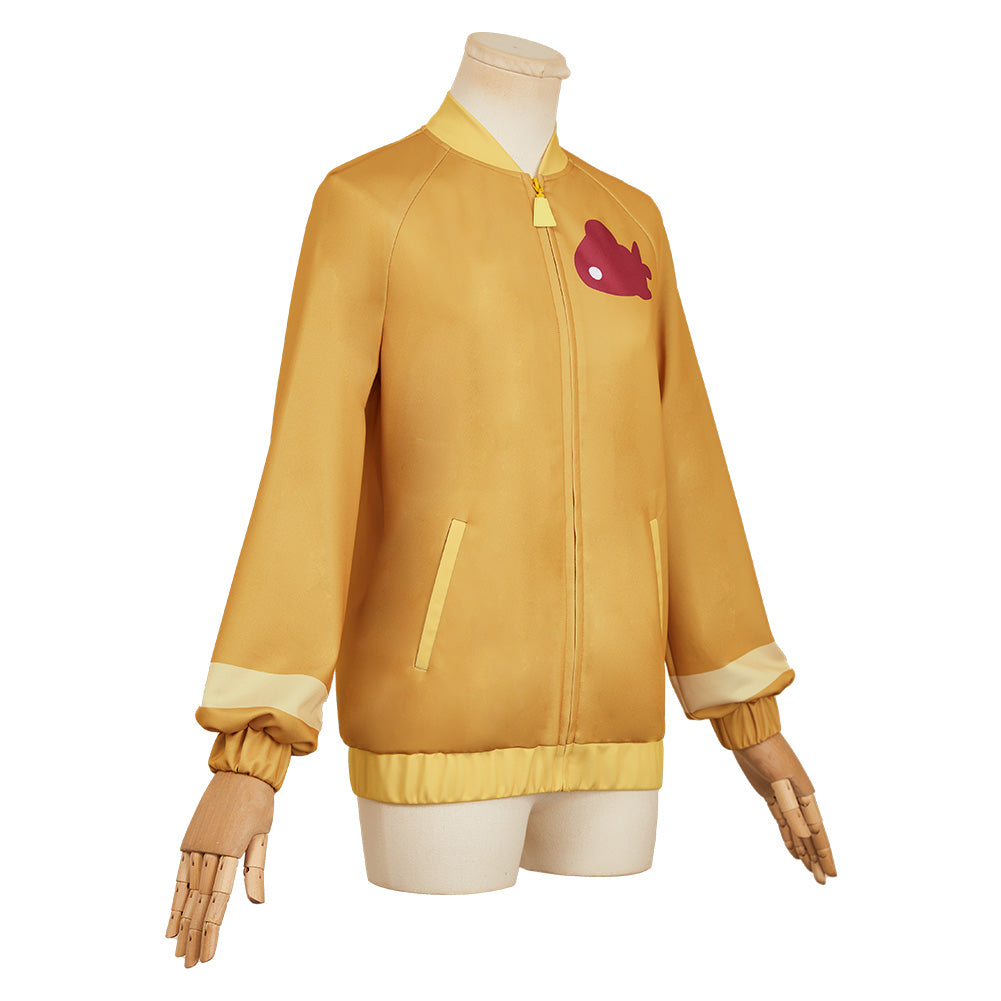 Amate Yuzuriha gelb Jacke Mobile Suit Gundam GQuuuuuuX Machu Cosplay Outfits