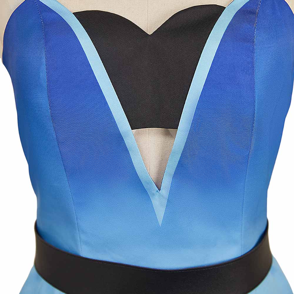 Angel Dust blau Outfit Hazbin Hotel Anthony Cosplay Kostüm Set