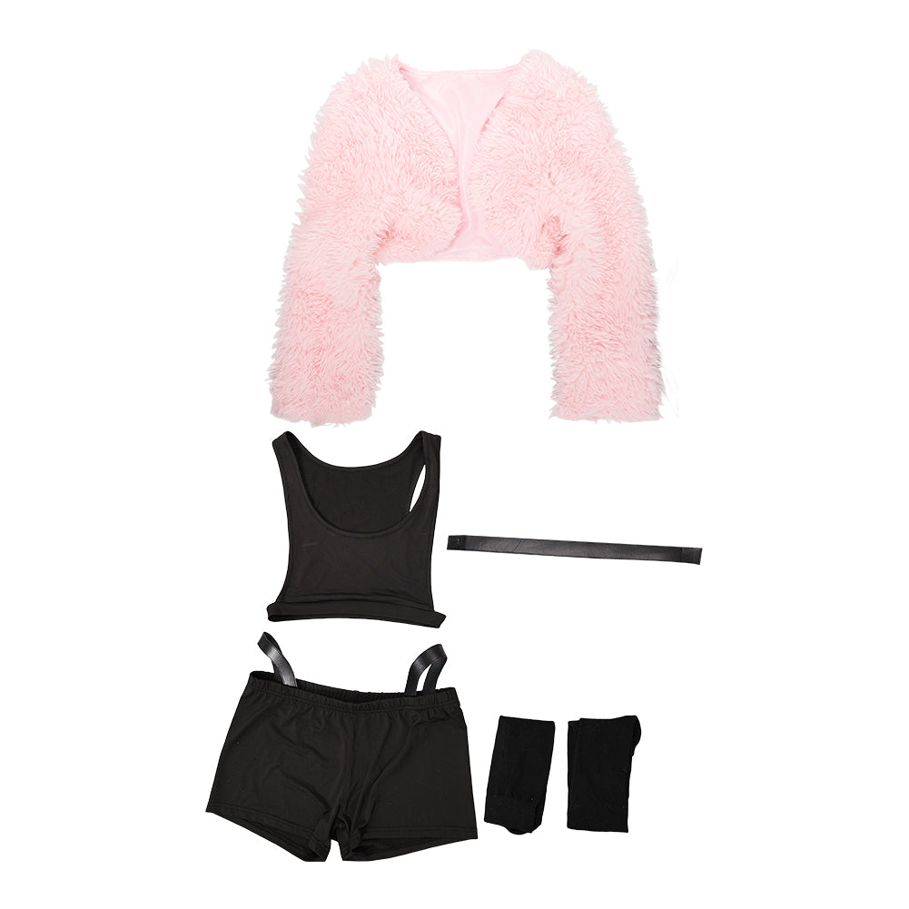 Angel Dust rosa Kostüm Set Hazbin Hotel 2025 Anthony Cosplay Outfit