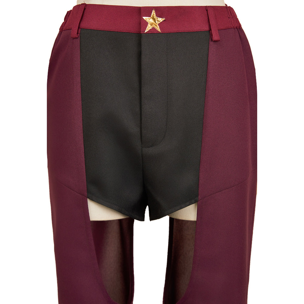 Angel Dust weinrot Kostüm Set Hazbin Hotel 2 Angel Cosplay Kostüm