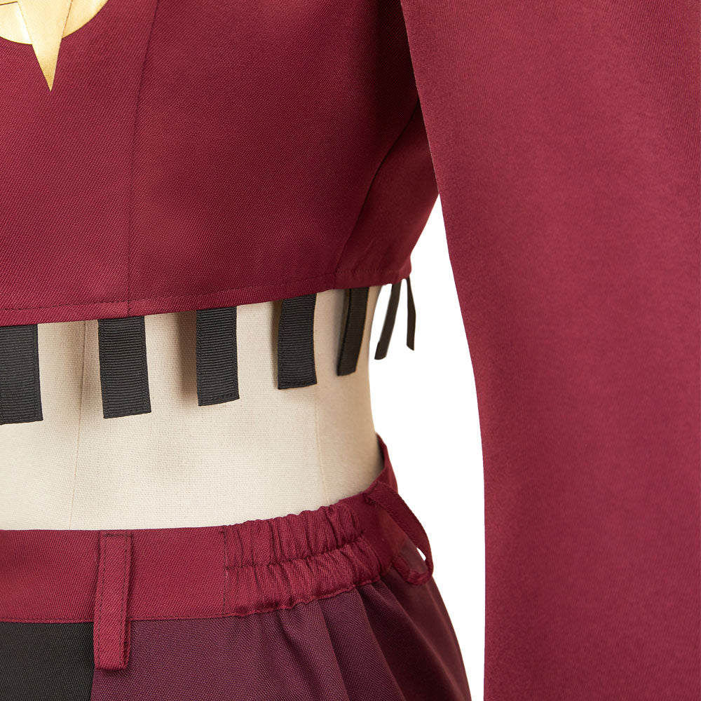 Angel Dust weinrot Kostüm Set Hazbin Hotel 2 Angel Cosplay Kostüm