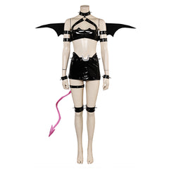 Anime Panty & Stocking with Garterbelt Scanty Demon Cosplay Kostüm Set