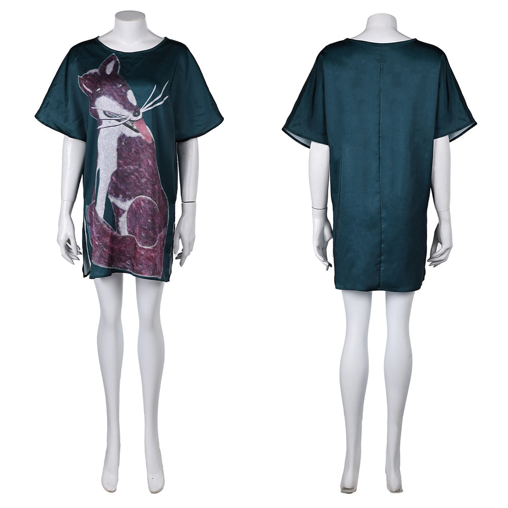 Anni-Frid Lyngstad ABBA Retro Style grün Sommer T-Shirt Cosplay Outfits