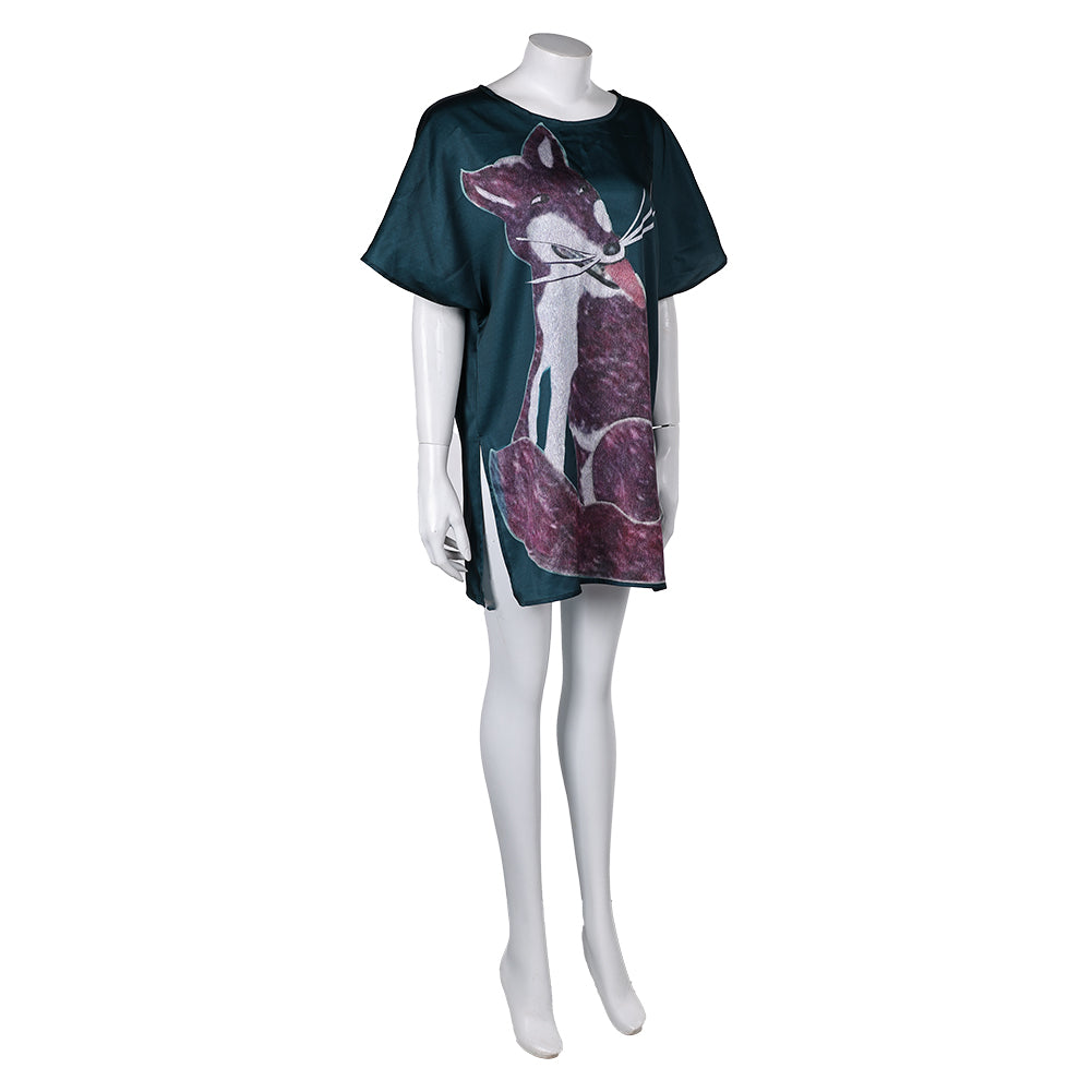 Anni-Frid Lyngstad ABBA Retro Style grün Sommer T-Shirt Cosplay Outfits