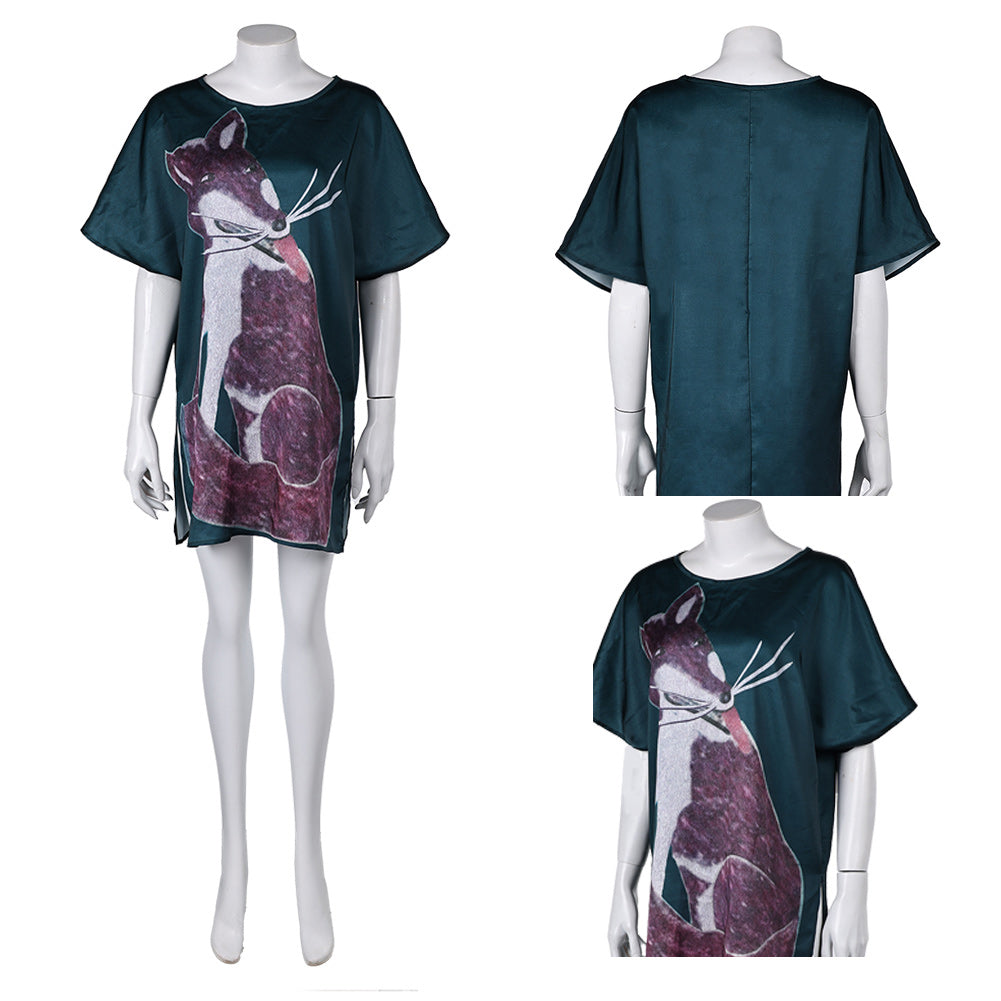 Anni-Frid Lyngstad ABBA Retro Style grün Sommer T-Shirt Cosplay Outfits