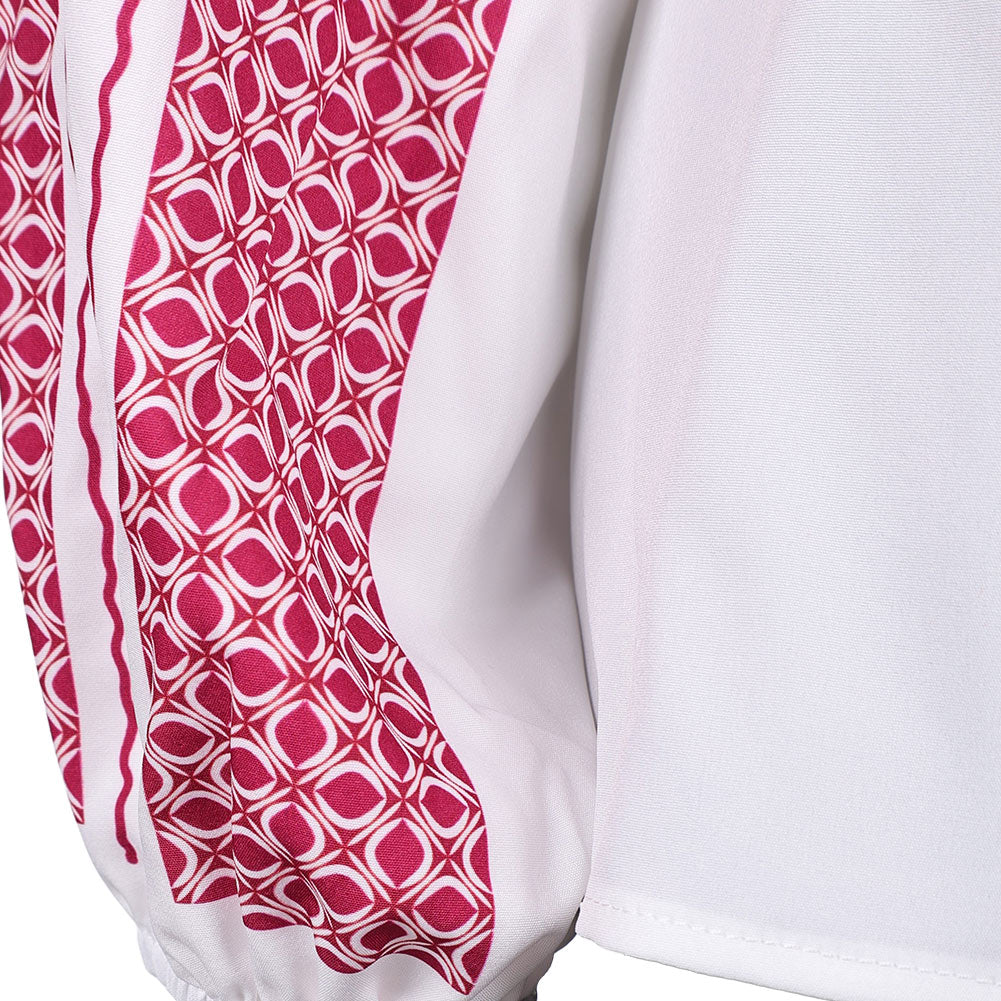 Anni-Frid Synni Lyngstad Retro Style ABBA rot-weiß T-Shirt