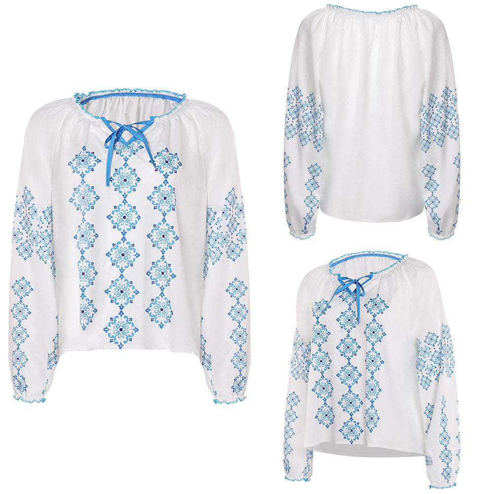 Anni-Frid Synni Lyngstad Retro Style ABBA weiß Shirt Cosplay Outfits