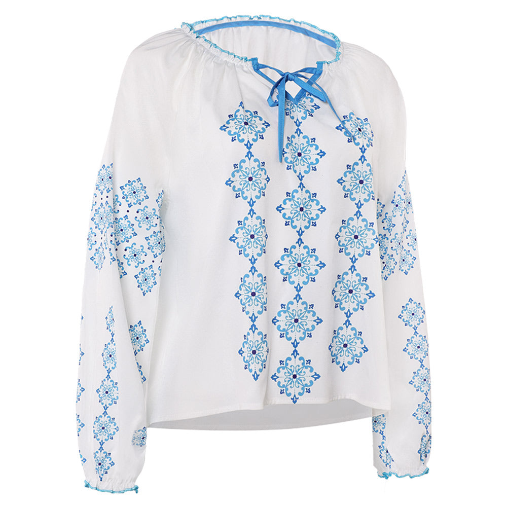 Anni-Frid Synni Lyngstad Retro Style ABBA weiß Shirt Cosplay Outfits
