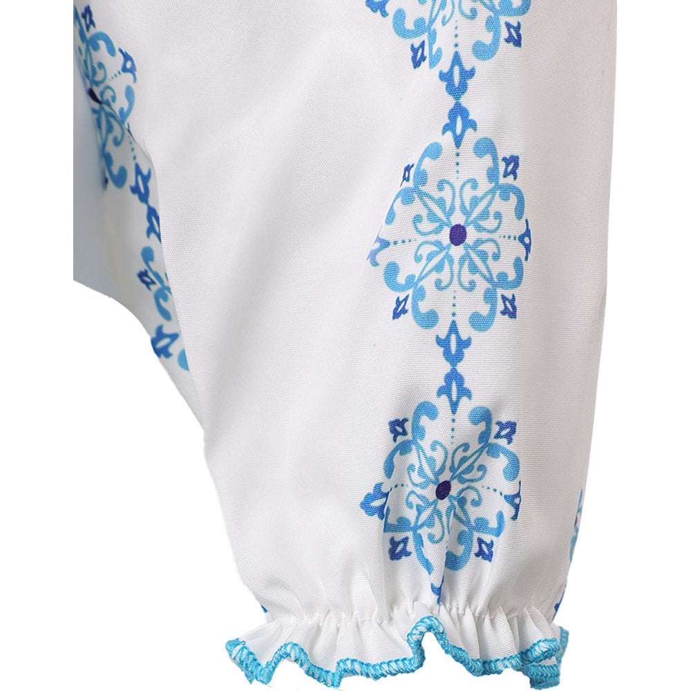 Anni-Frid Synni Lyngstad Retro Style ABBA weiß Shirt Cosplay Outfits