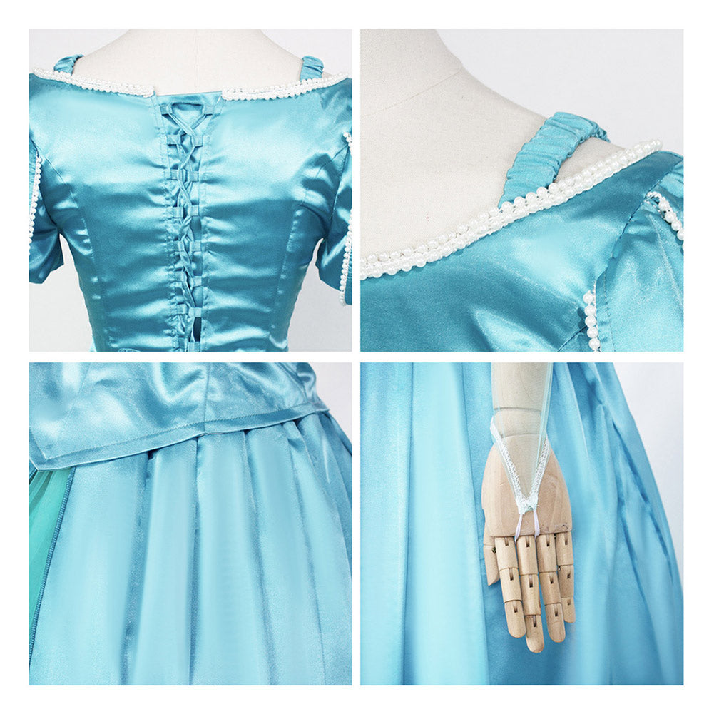 Arielle blau Kleid die Meerjungfrau The Little Mermaid Ariel Cosplay Kostüm