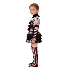 Art the Clown Mädchen Kostüm Set Terrifier Art the Clown Cosplay Outfit