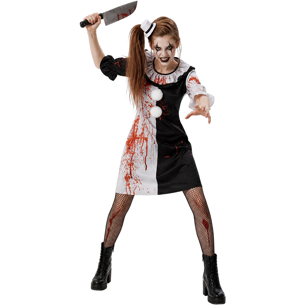 Art The Clown​ Kostüm Set Kleid Terrifier Art The Clown Cosplay Outfit Crossplay