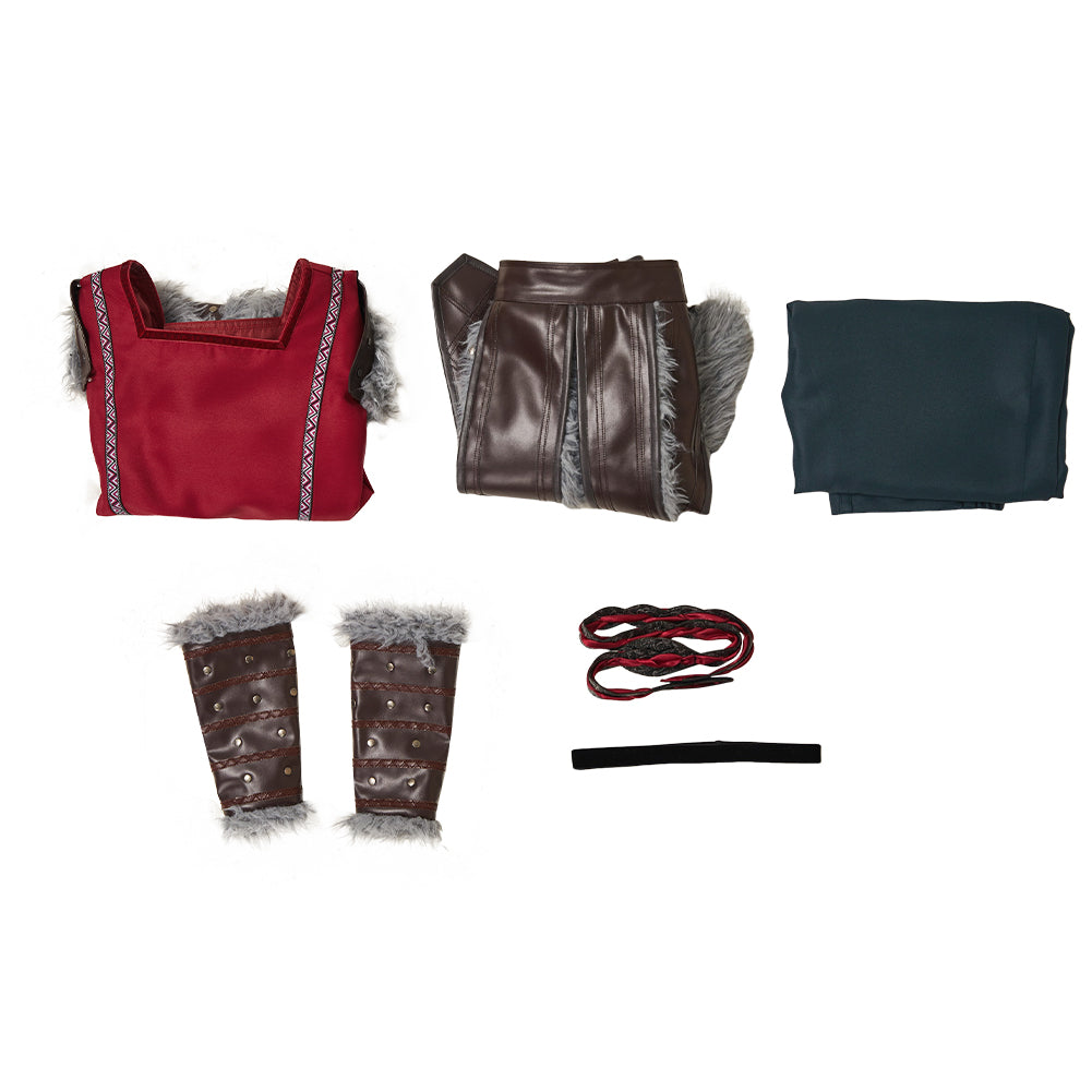 Astrid Outfits Drachenzähmen leicht gemacht Astrid Hofferson rot Kostüm Set