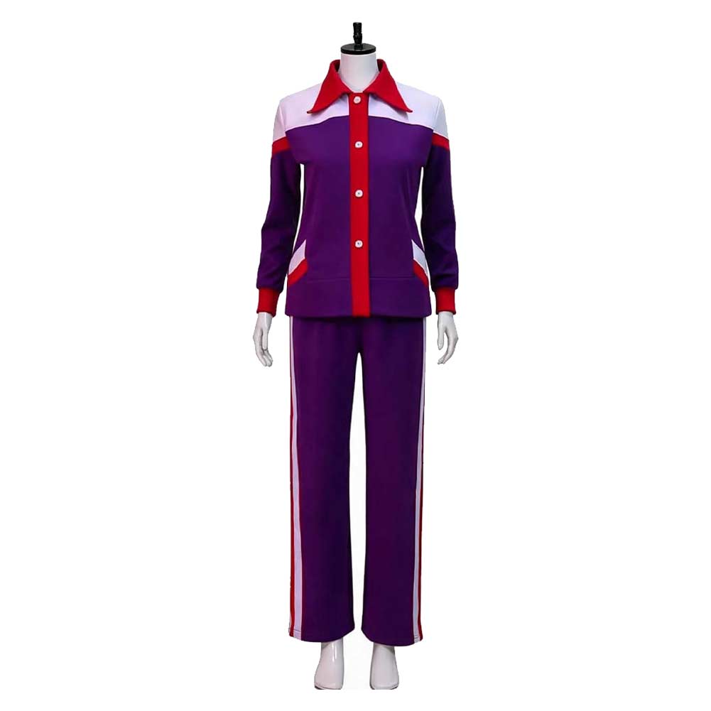 Aunt Gladys lila Sportbekleidung Weapons Gladys Cosplay Kostüm