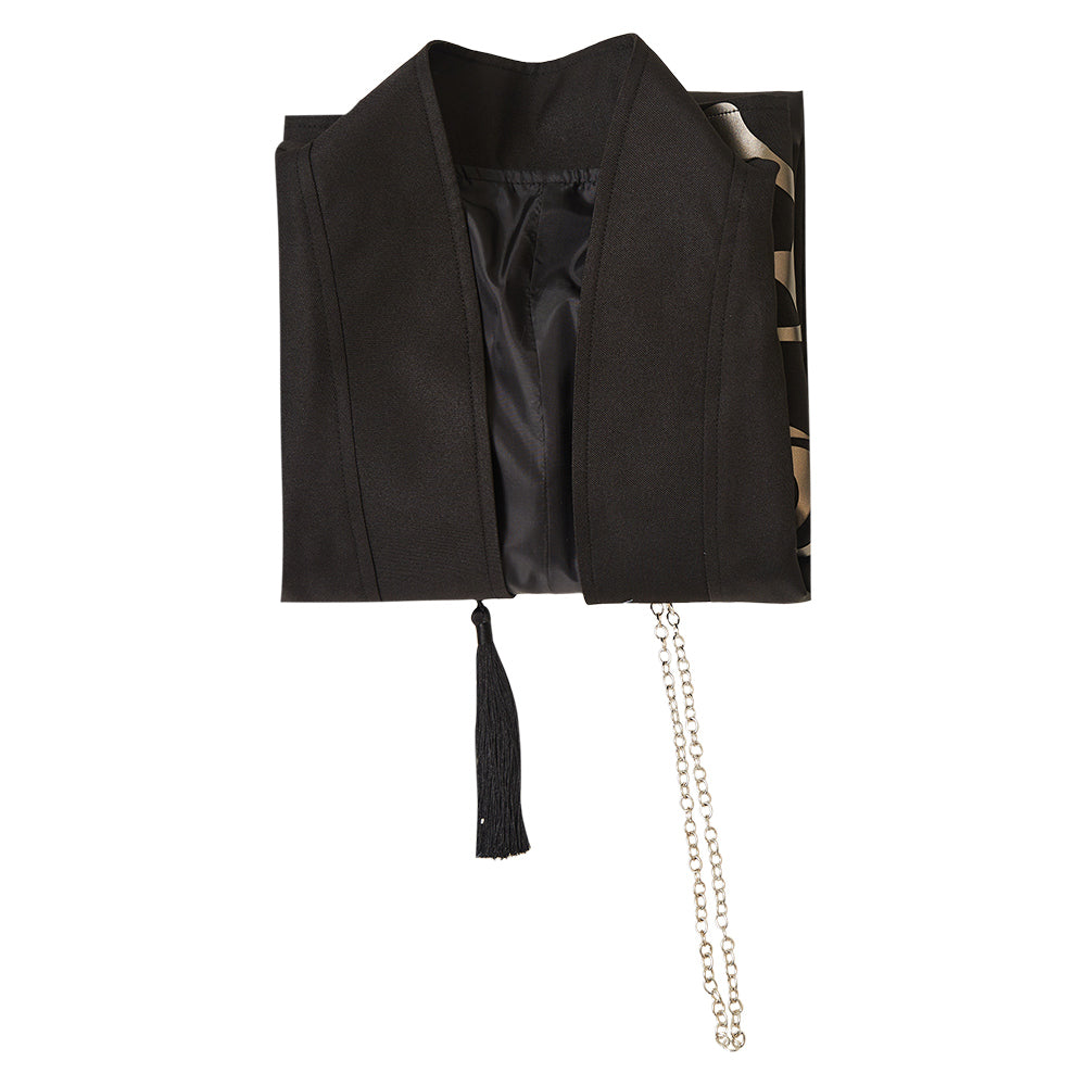 Baby Saja KPop Demon Hunters Schwarz Kostüm Set Cosplay Outfits