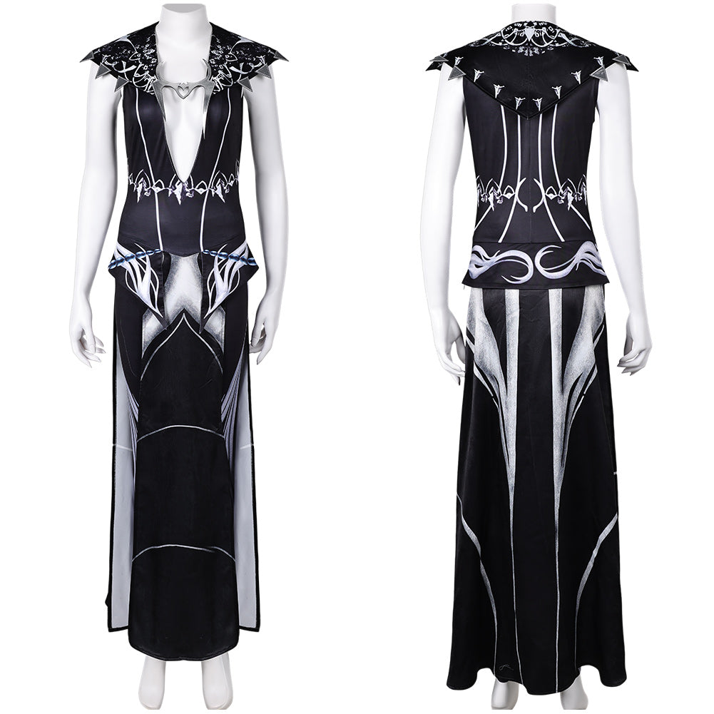 Baldur's Gate Shadowheart schwarz Kostüm Halloween Karneval Outfits