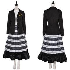 Beetlejuice Lydia Deitz schwarz Kostüm Set Cosplay Outfits