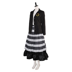 Beetlejuice Lydia Deitz schwarz Kostüm Set Cosplay Outfits