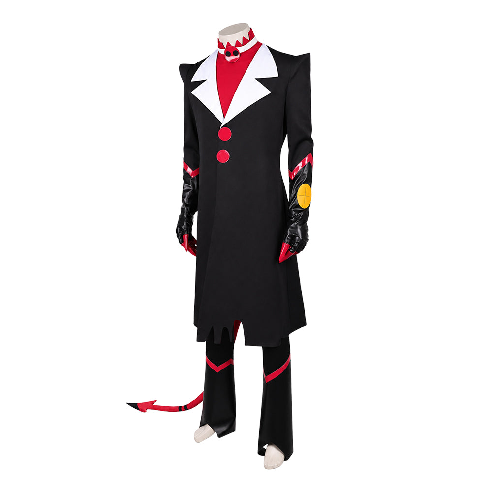 Blitzo schwarz Kostüm Set Helluva Boss Blitz Cosplay Outfit
