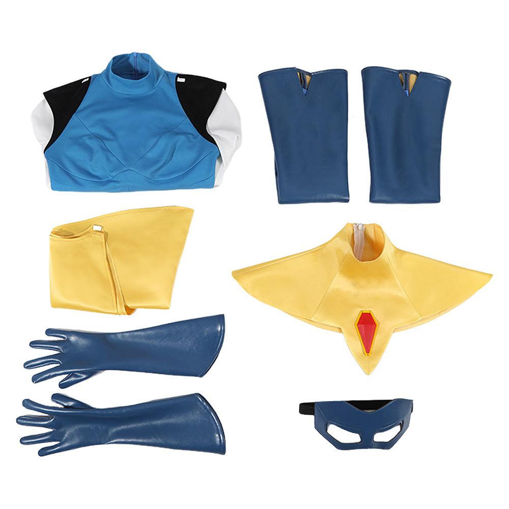 Blonde Blazer Jumpsuit Dispatch Mandy Cosplay Outfit