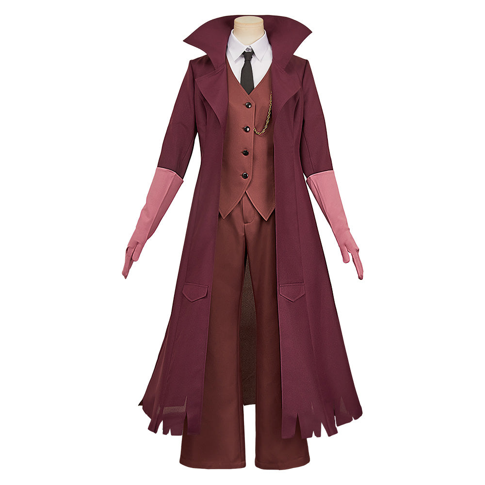 Charlotte Morningstar weinrot Kostüm Set Hazbin Hotel Charlie Cosplay Kostüm