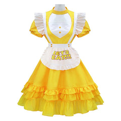 Chica geld Kleid Five Nights at Freddy's Chica Cosplay Outfit