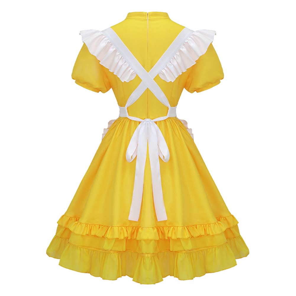 Chica geld Kleid Five Nights at Freddy's Chica Cosplay Outfit