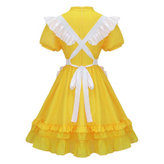 Chica geld Kleid Five Nights at Freddy's Chica Cosplay Outfit