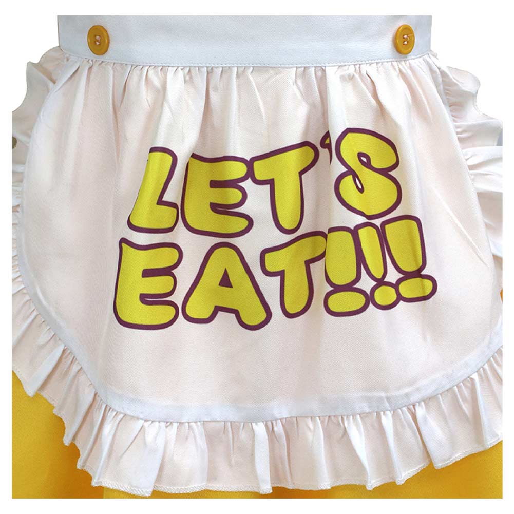 Chica geld Kleid Five Nights at Freddy's Chica Cosplay Outfit
