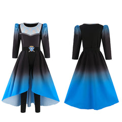 Chloe Charming Kinder Kostüm Set Descendants: Wicked Wonderland Chloe Charming blau Cosplay Outfit