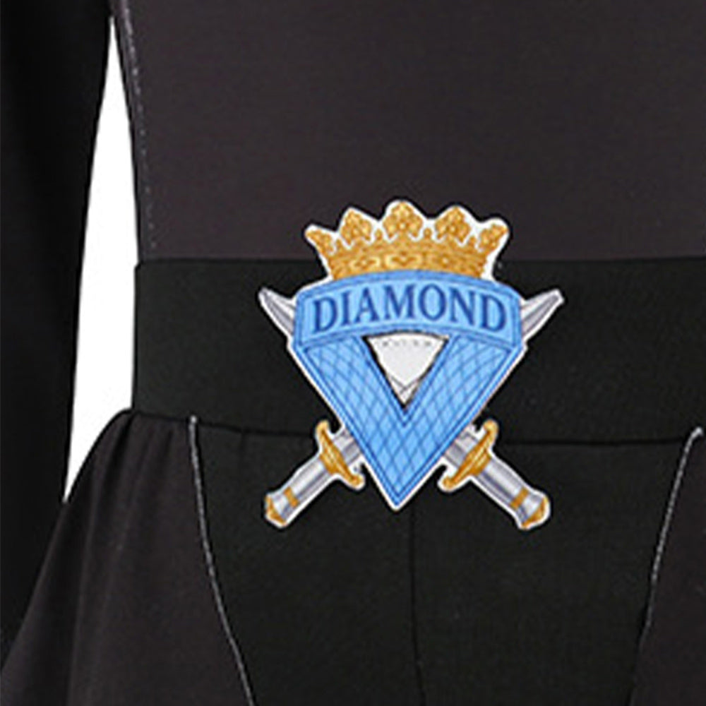Chloe Charming Kinder Kostüm Set Descendants: Wicked Wonderland Chloe Charming blau Cosplay Outfit