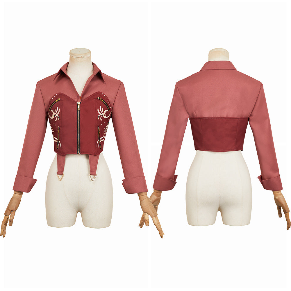 Claire Redfield rot Kostüm Resident Evil Requiem Claire Cosplay Outfits