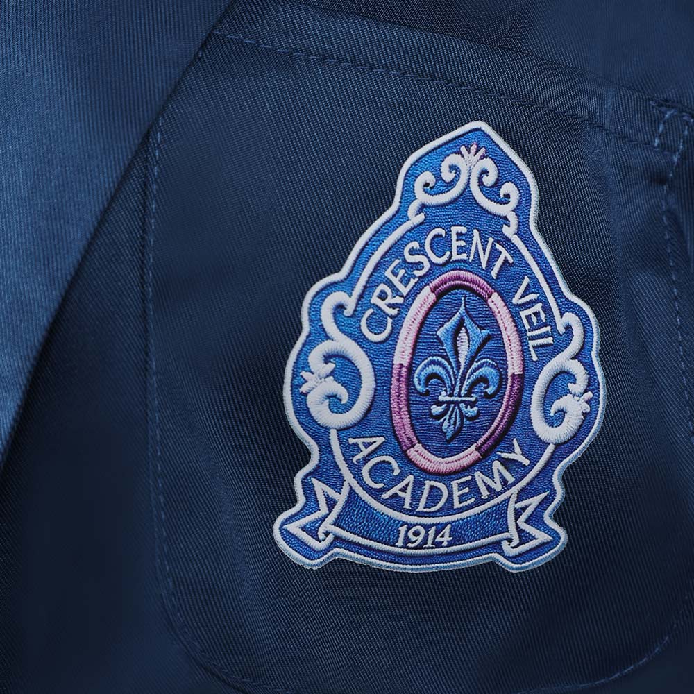 Coven Academy blau Schuluniform mit Krawatte Hexe Cosplay Kostüm