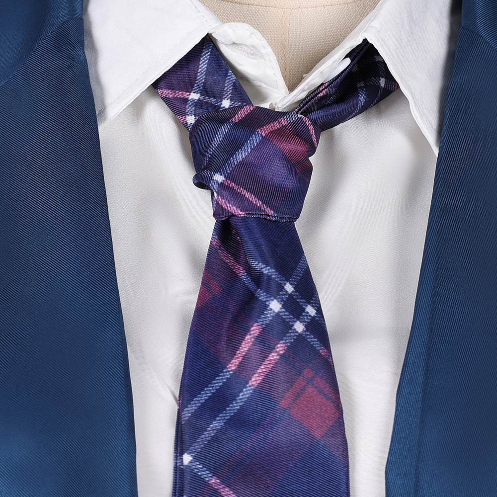 Coven Academy blau Schuluniform mit Krawatte Hexe Cosplay Kostüm
