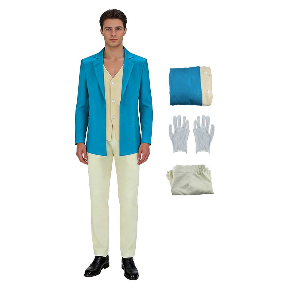 Coyote v. Acme Foghorn Leghorn blau Kostüm Cosplay Outfit