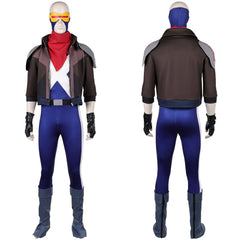 Cyclops blau Jumpsuit X-Men '97 2026 Scott Summers Cosplay Kostüm
