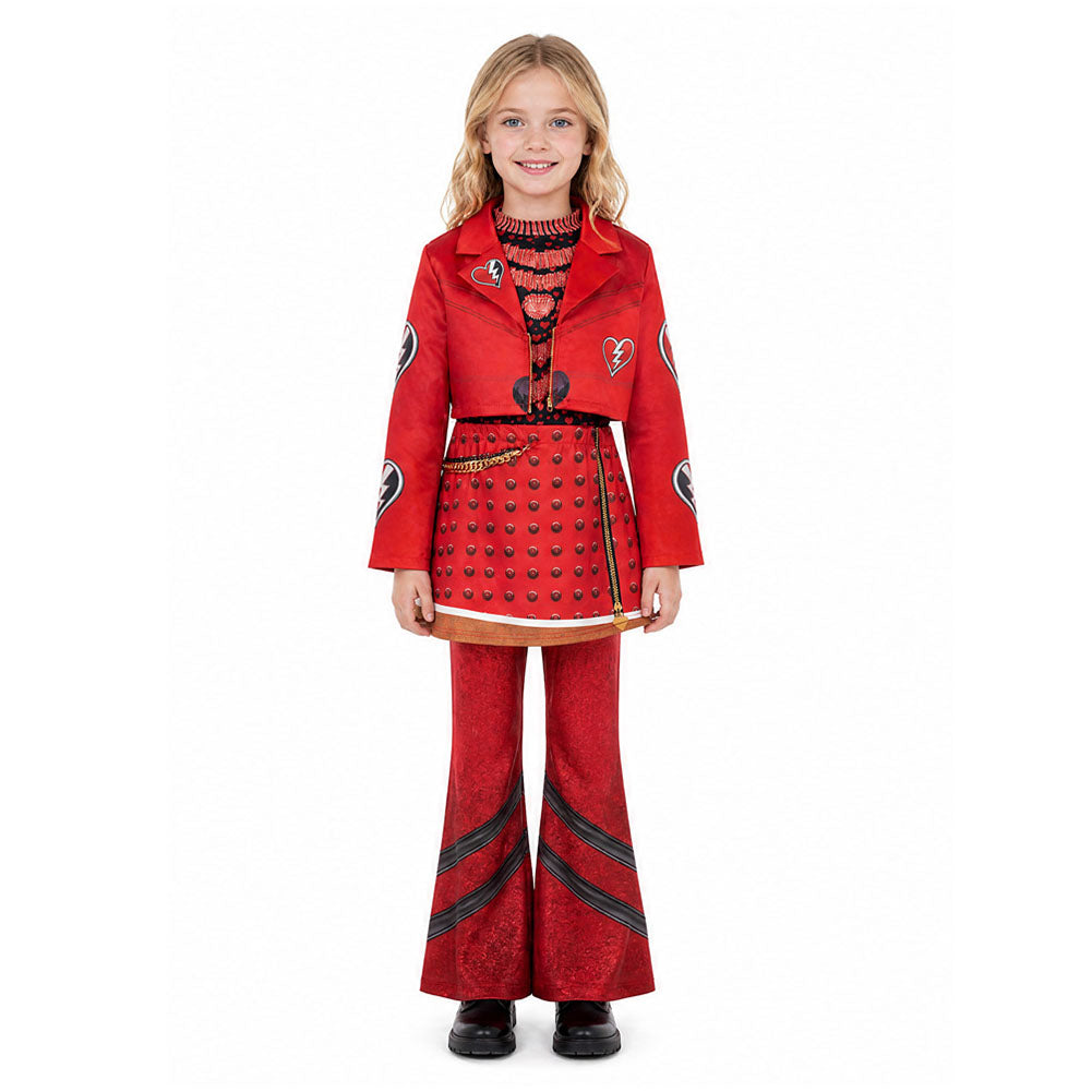 D​escendants: Wicked Wonderland Red Kostüm Set Red Cosplay Outfit