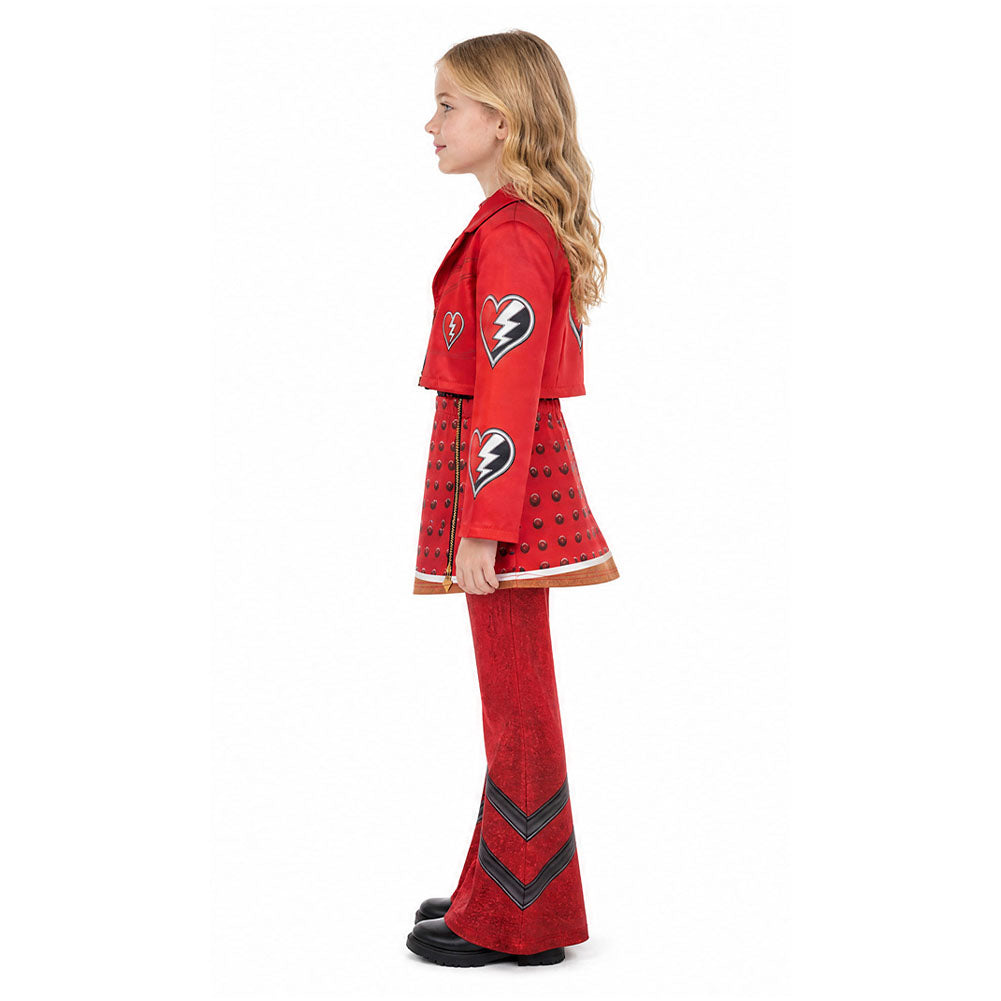 D​escendants: Wicked Wonderland Red Kostüm Set Red Cosplay Outfit