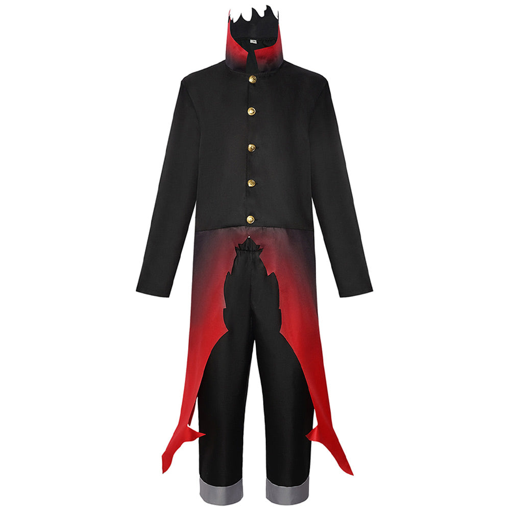 Dandadan Okarun schwarz rot Kostüm Set Cosplay Outfits