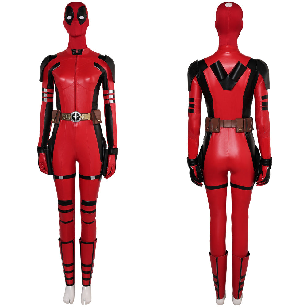 Deadpool & Wolverine weblich Deadpool Jumpsuit Cosplay Kostüm