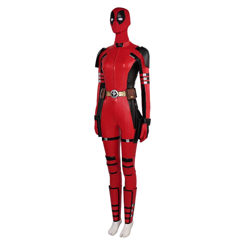 Deadpool & Wolverine weblich Deadpool Jumpsuit Cosplay Kostüm