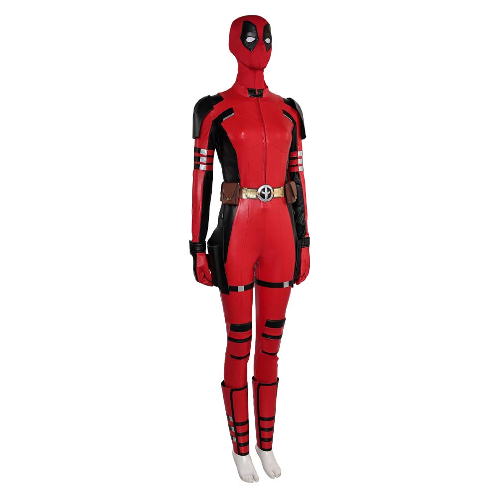 Deadpool & Wolverine weblich Deadpool Jumpsuit Cosplay Kostüm