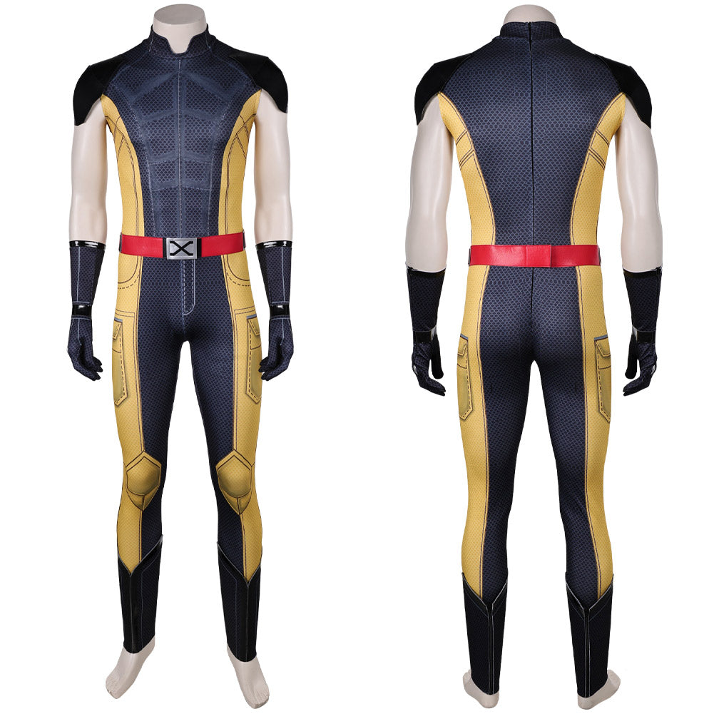 Deadpool & Wolverine Wolverine schwarz gelb Jumpsuit Cosplay Kostüm