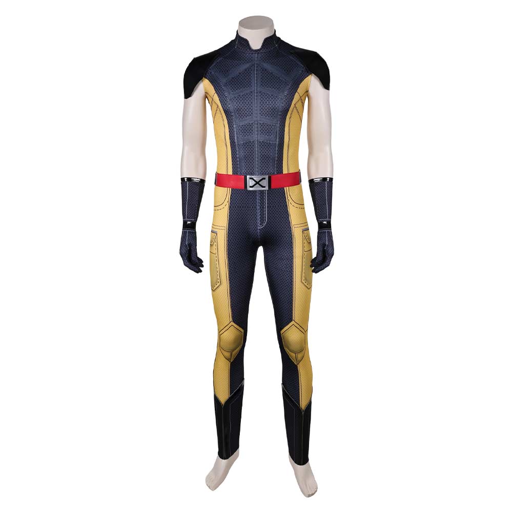 Deadpool & Wolverine Wolverine schwarz gelb Jumpsuit Cosplay Kostüm