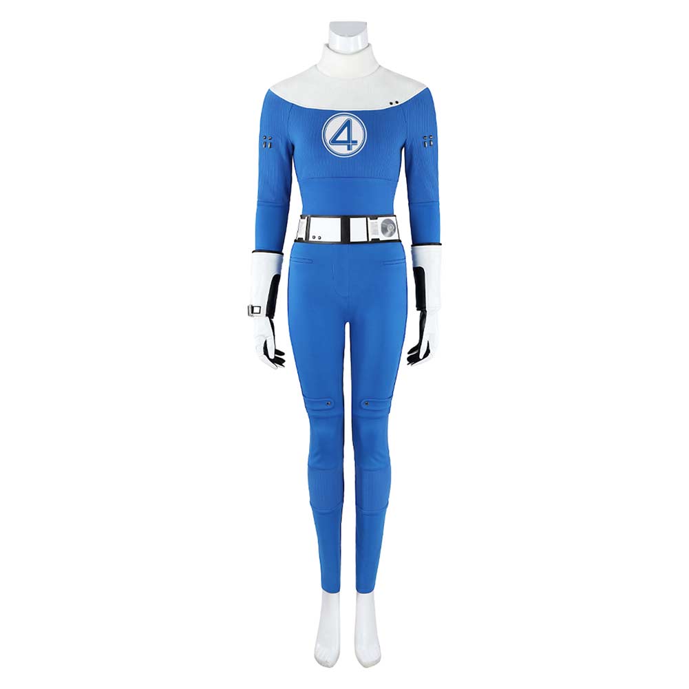 Die Unsichtbare (Susan Storm) blau Jumpsuit Richards Cosplay Outfits