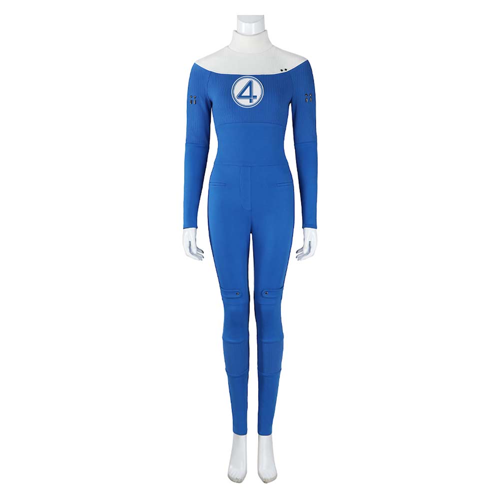 Die Unsichtbare (Susan Storm) blau Jumpsuit Richards Cosplay Outfits