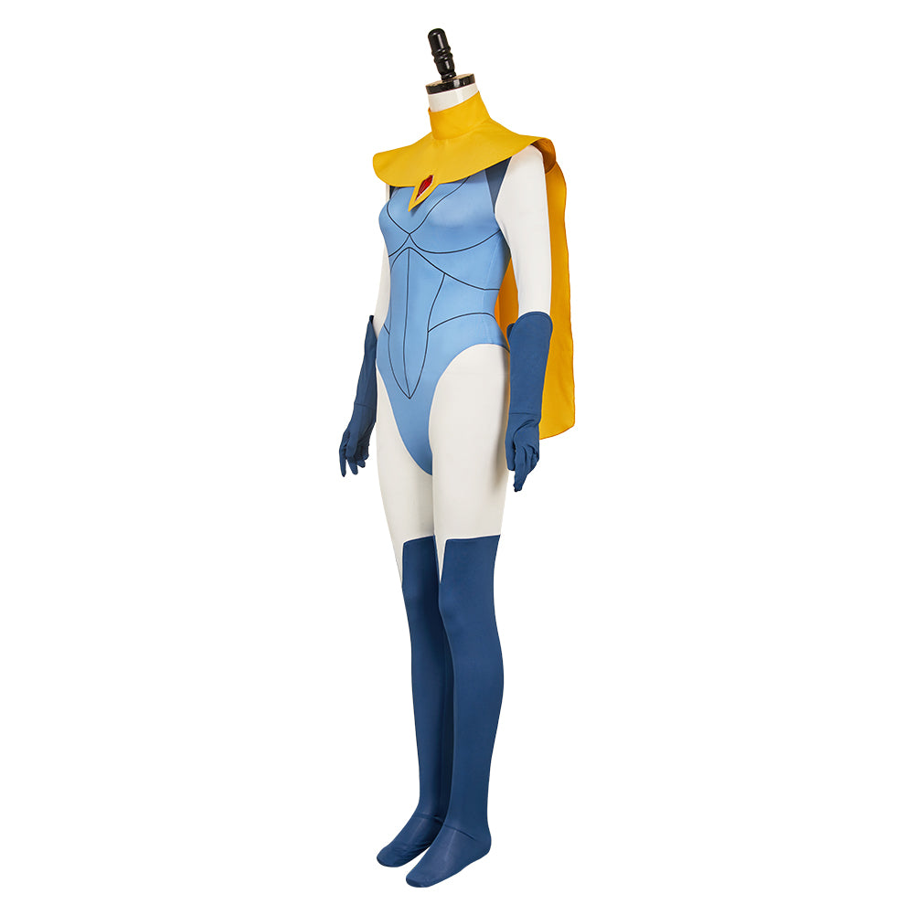 Dispatch Blonde Blazer Jumpsuit Mandy Cosplay Kostüm