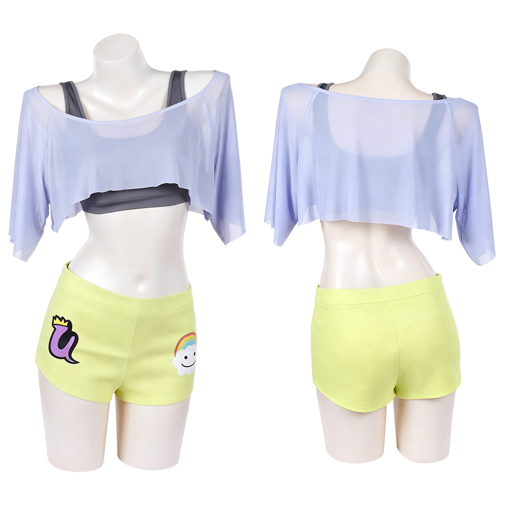 Diva Uta Kostüm Set One Piece Utahime Cosplay Outfit