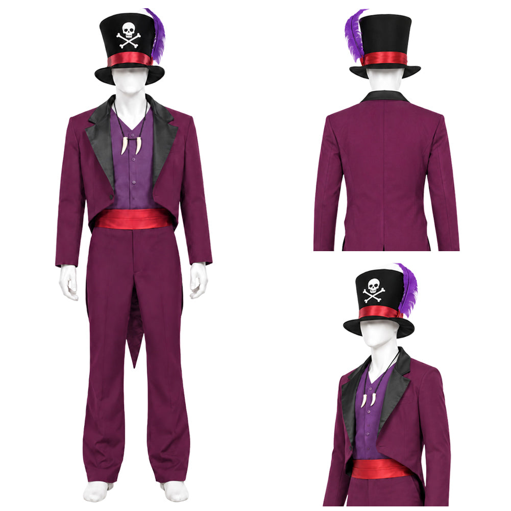 Dr. Facilier Kostüm Set The Princess and the Frog Dr. Facilier Cosplay Outfit